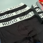 شورت نیم پا مردانه پک 3 عددی BOSS مشکی