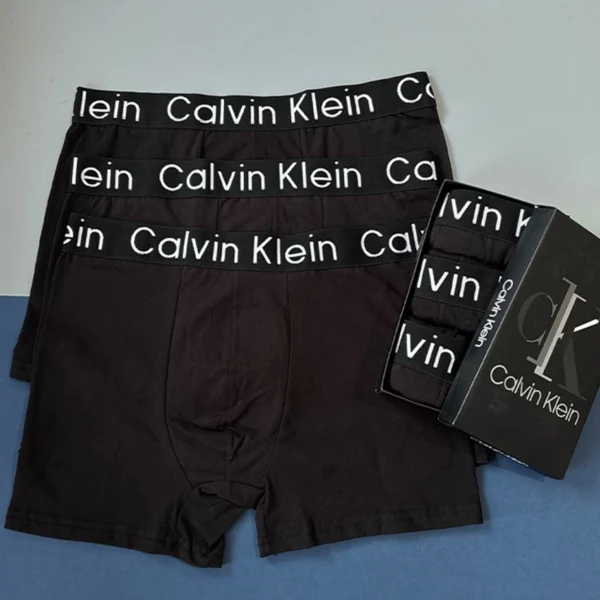 پک 3 عددی شورت نیم پا مردانه Calvin Klein مشکی